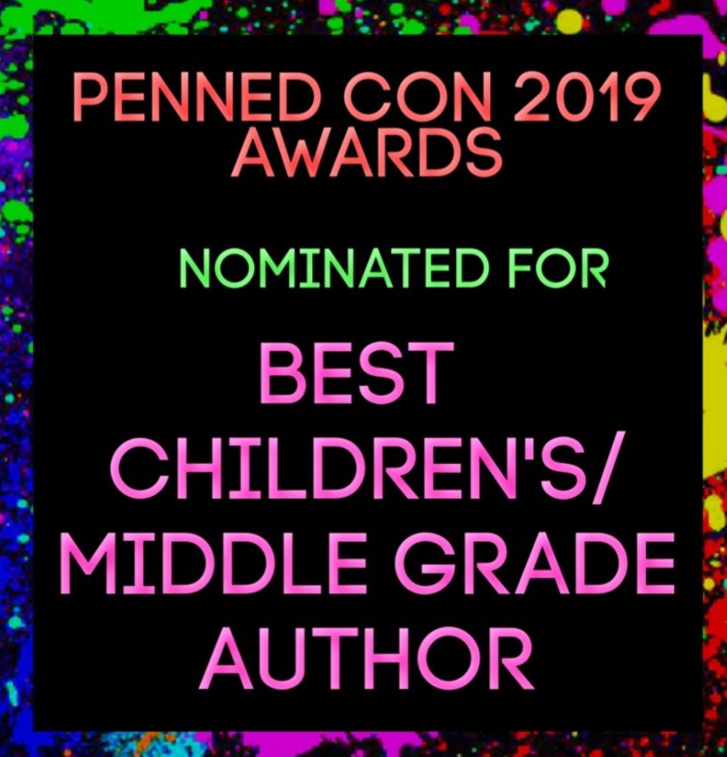 Penned Con 2019 Awards. Nominated for Best Children's/Middle Grade Author
